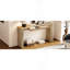 Console de style campagne moderne 60 po avec 2 tiroirs dissimulés, table d'entrée de style cascade avec pieds épaissis et grain de bois rustique pour le salon, l'entrée et le couloir (naturel)-250531841