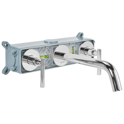 Wall Mounted Basin Mixer Tap Brass