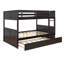 Lit superposé standard avec gigogne en bois massif Abdia par Harriet Bee-950789645