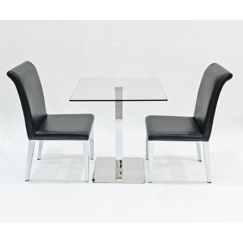 Derose 2 - Person Dining Set, Black