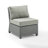 Mosier Wicker Outdoor Armless Lounge Chair , Sunbrella® Cushions Included-905538275-905569747
