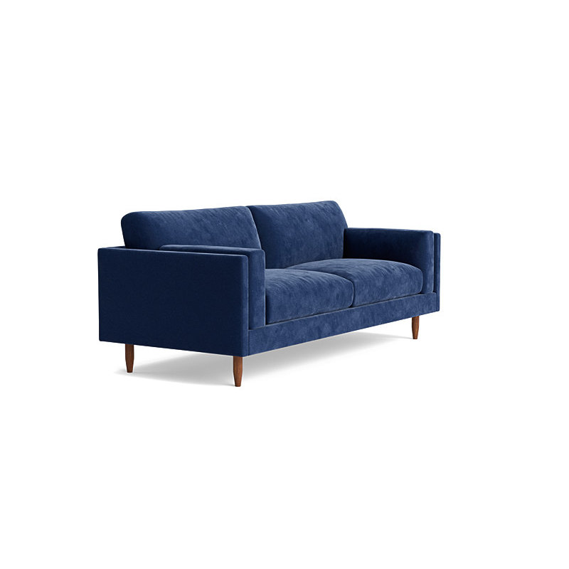 Skinny Fat Sofa ("85"), Performance Velvet - Uniform