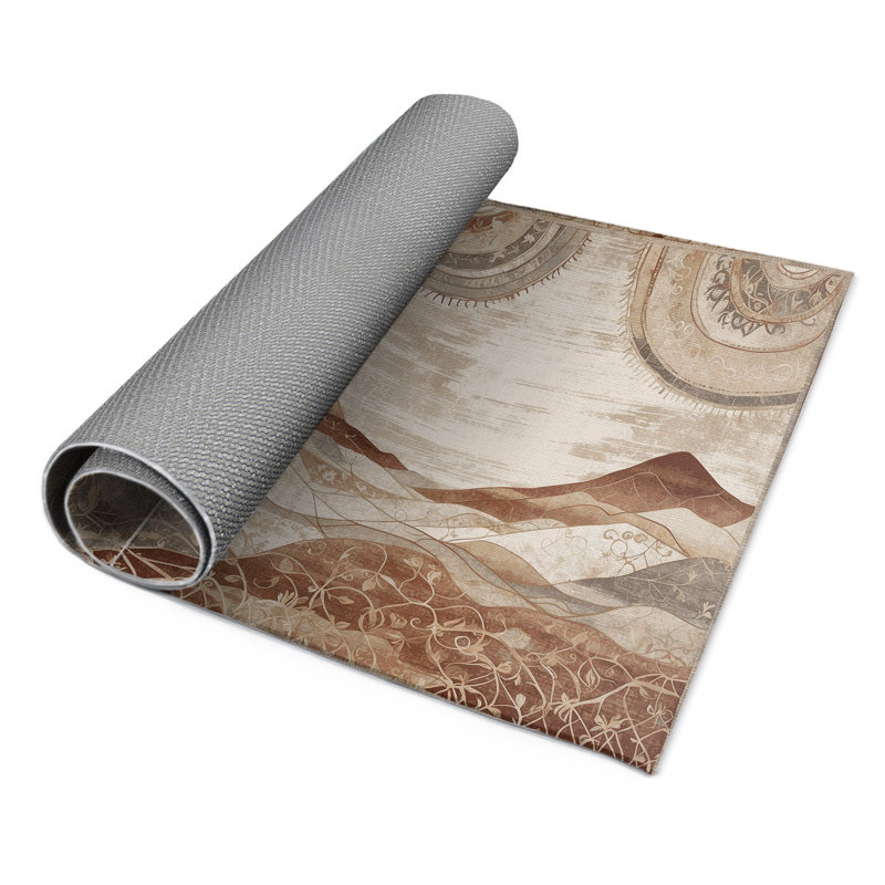 Arid Bloom Indoor And Outdoor Area Rug, Rectangle 1'6" x 2'6"