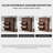 38.58" Brown Solid wood Rubberwood Shoe Storage