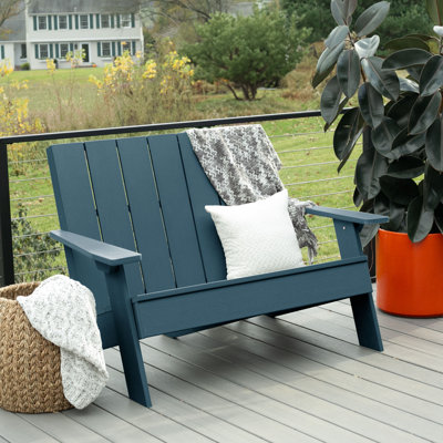 Causeuse double en plastique recyclé Byrnes