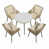 Coussin beige / structure brune est en rupture de stock