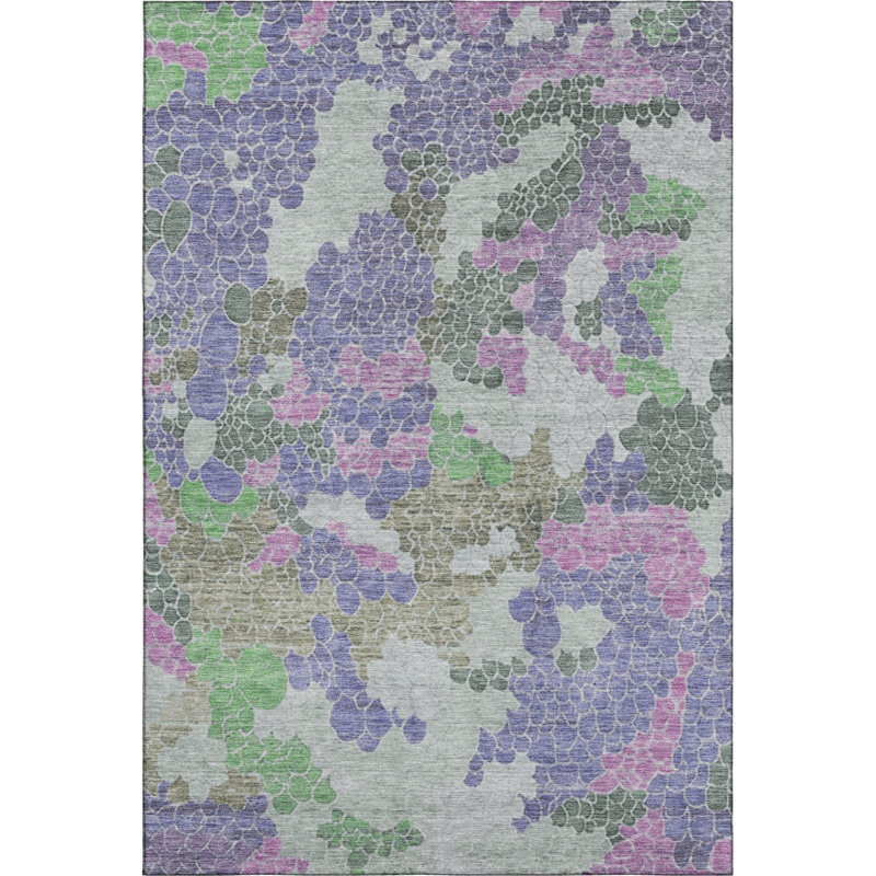 Premium Machine Washable Farolt AMF1906 Geometric Rug, Rectangle 8' x 10'