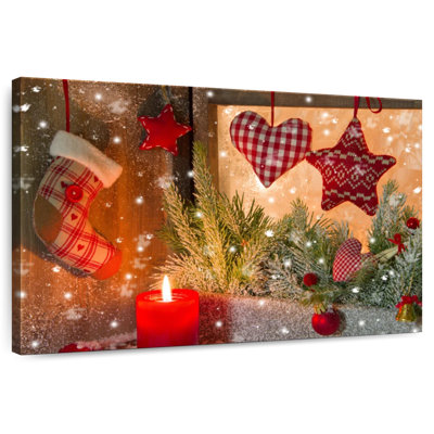 Décorations de Noël rouges