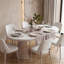 Extendable Metal Base Dining Table-262415561-262415574