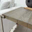 Table contemporaine à 3 tables, graphite vieilli, mobilier polyvalent et mobilité pratique
