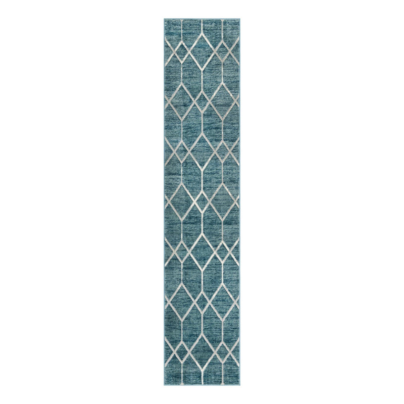 Jolette Geometric Indoor Rug, Runner 2'7" x 13'