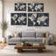 «Old World Map Blue 2» par Wild Apple Portfolio - impression sur toile-130838304-134320134-134320138