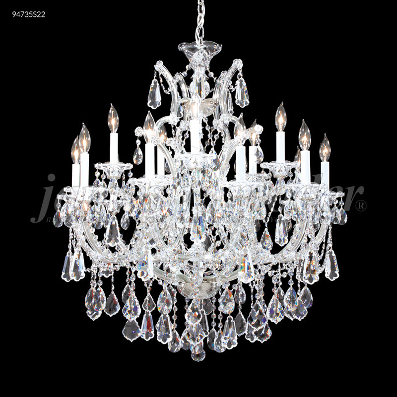 Maria Theresa Royal 16 - Light Chandelier, Gold Lustre, Swarovski Strass