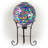 12"H Solar Gazing Globe with Mosaic Peacock Design-777913856