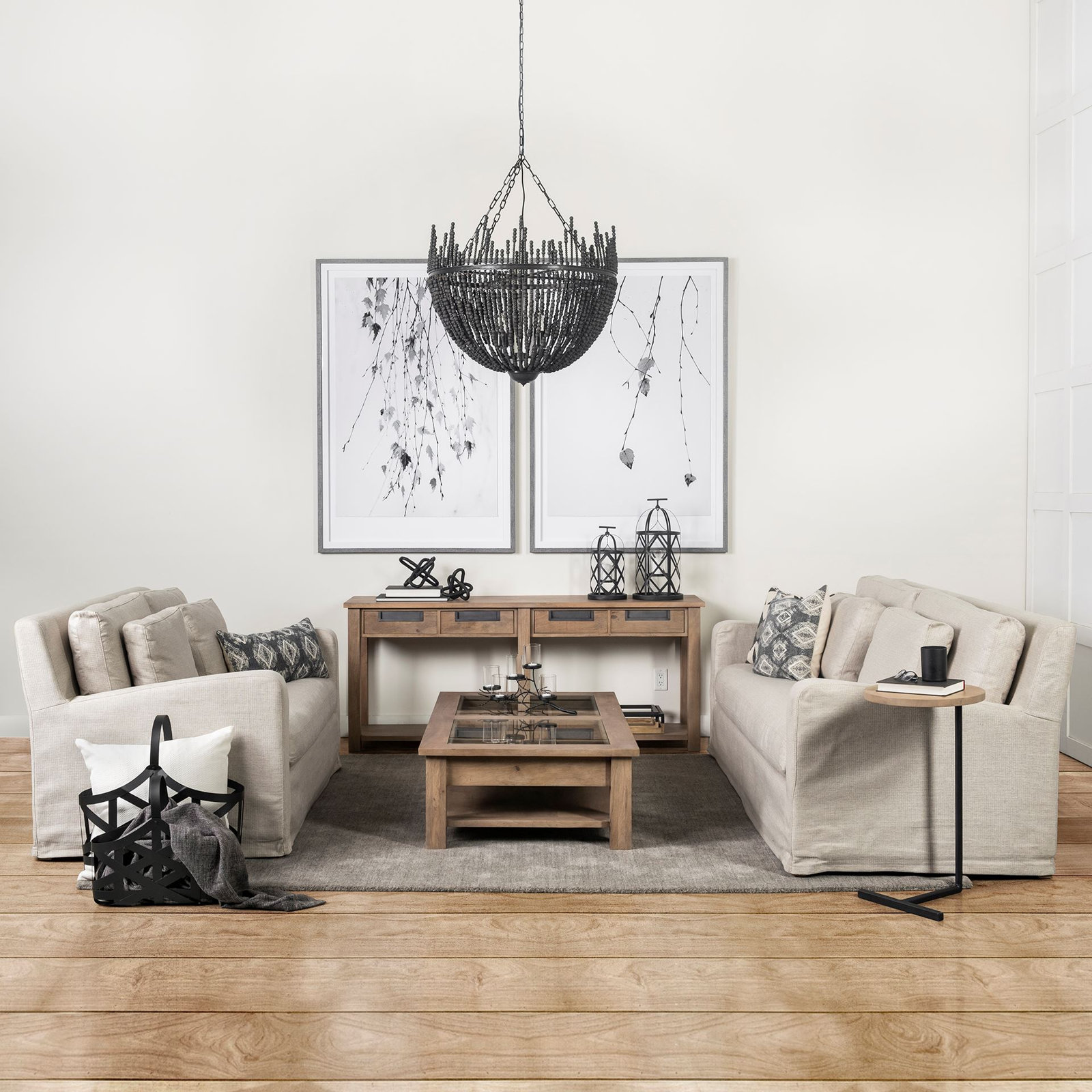 Nessa 69" Loveseat, Cream