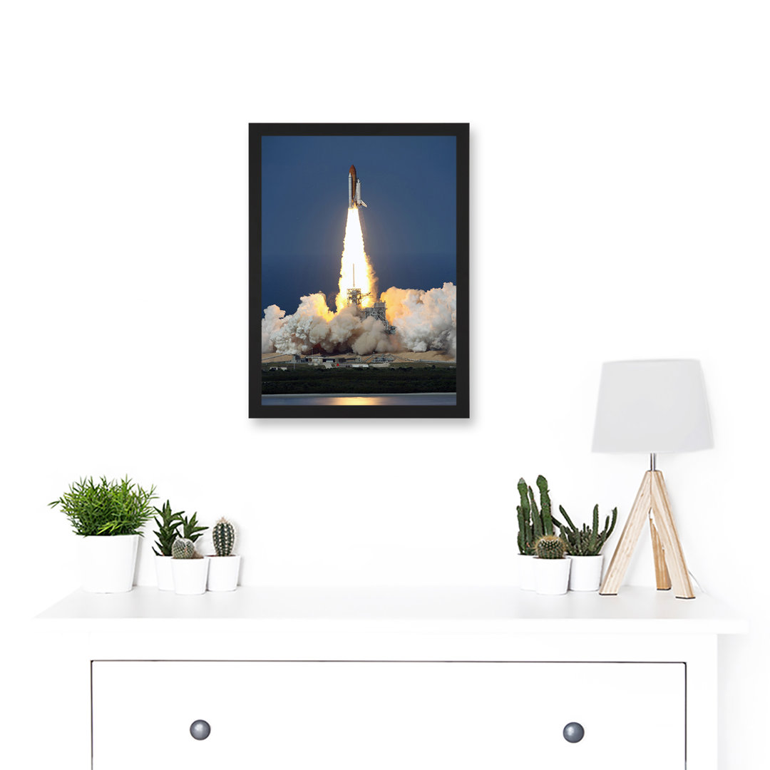 Shuttle Discovery Launch NASA International Space Station - Picture Frame Photograph