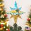 Décoration pour sommet de sapin enneigé
