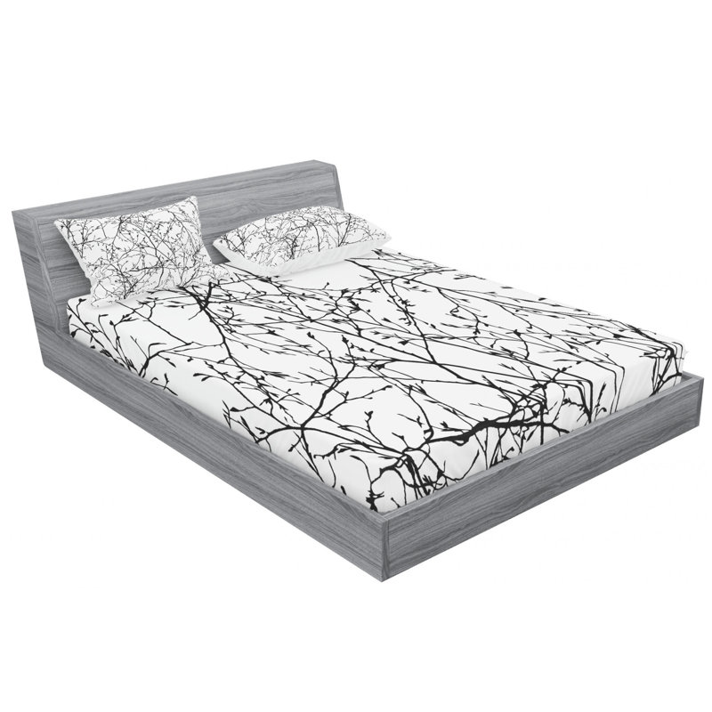 Microfiber Sheet Set, Queen Sheet Set with Fitted Sheet