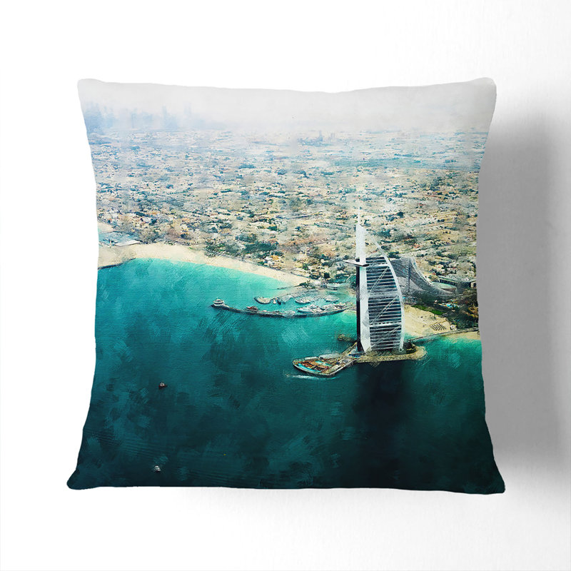 Square Throw Cushion, 40cm H x 40cm W x 15cm D