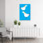 White Rooster Duo Minimalist Modern Vibrant Bird Animal Landscape Wall Art Print 1 Piece Wrapped Canvas Wall Art-828279019