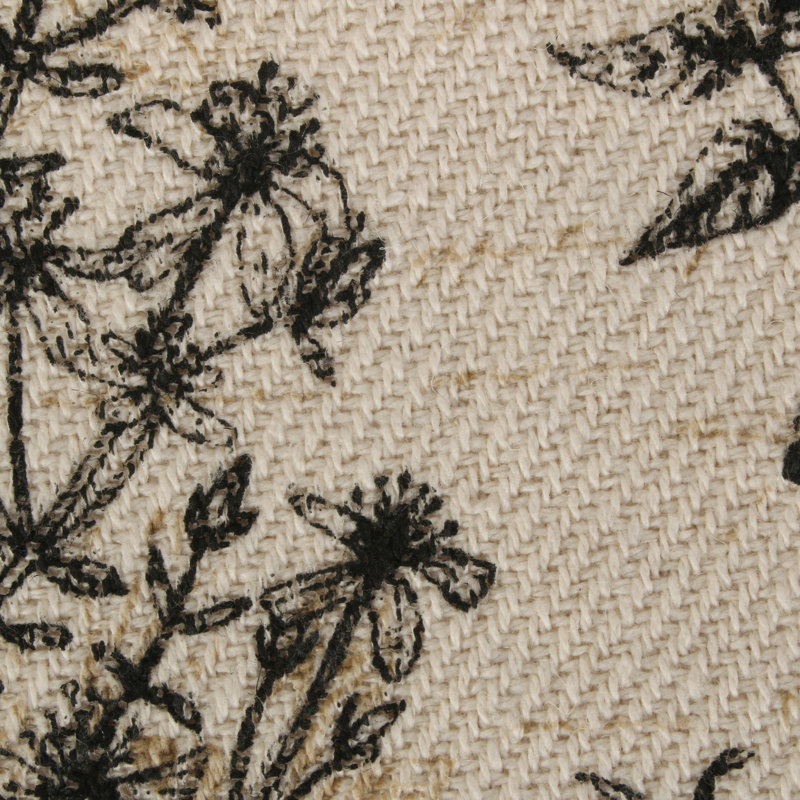 Botanical Elegance Fringed Cotton Throw - 50x60"