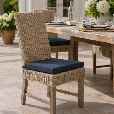 Sunbrella® Indoor/Outdoor Dining Chair Cushion