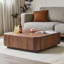 Table basse moderne et minimaliste carrée en bois massif