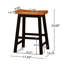 Tabouret de 24 po en noyer