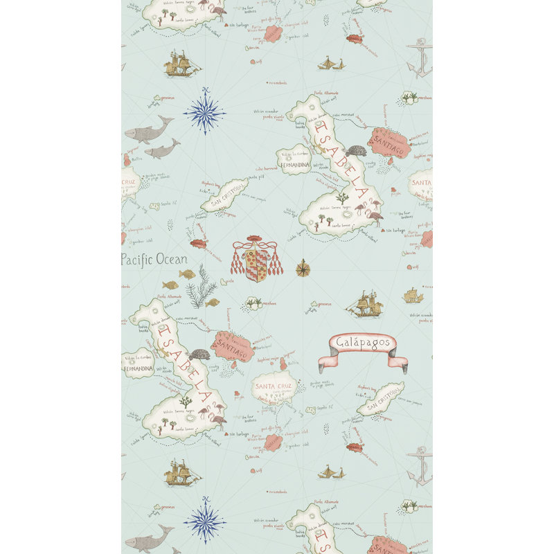 Galapagos Wallpaper, Ocean Blue