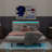 Modern LED-Lit Upholstered Floating Bed Frame-1838090404-1838090407