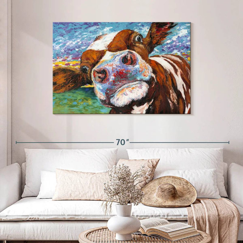 Curious Cow I, 30" H x 45" W