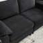 Canapé modulaire modulaire avec console de rangement et méridienne relevable-133064630