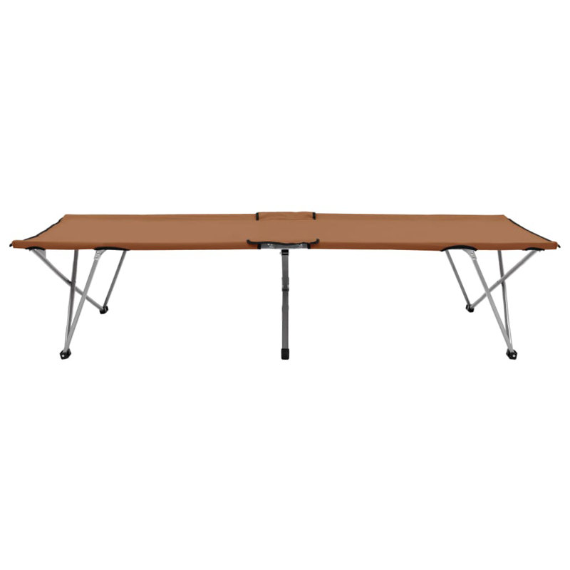 Laci Folding Camping Bed, Brown