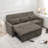 2-in-1 Three-seater Sofa With A Sofa Bed And A Reversible Recliner, Curved Armrests With Tufted Detailing And Usb Charging Ports-1968552675