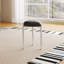 43.3cm H Metal Side Chair in Black
