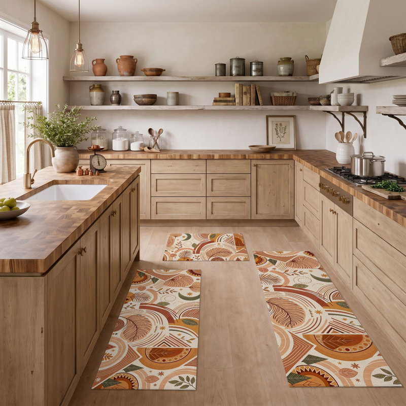 Tapis de cuisine lavables antidérapants Abstract Swirls
