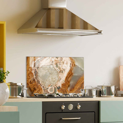 Élégante peinture décorative en verre trempé de 19,7 po x 27,6 po | 100% verre trempé, épaisseur: 0,16 pouce | Parfait pour la décoration intérieure, le salon et le bureau | Superbe œuvre d'art avec une esthétique moderne