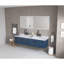 Miroir de salle de bain 72 po x 30 po à DEL avec façade et rétroéclairage, miroir de meuble-lavabo mural, anti-buée, mémoire, 3 couleurs, réglable en continu