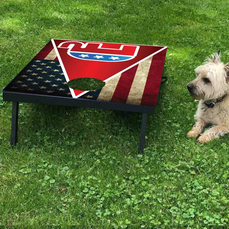 VictoryStore.com Solid Wood Cornhole Set