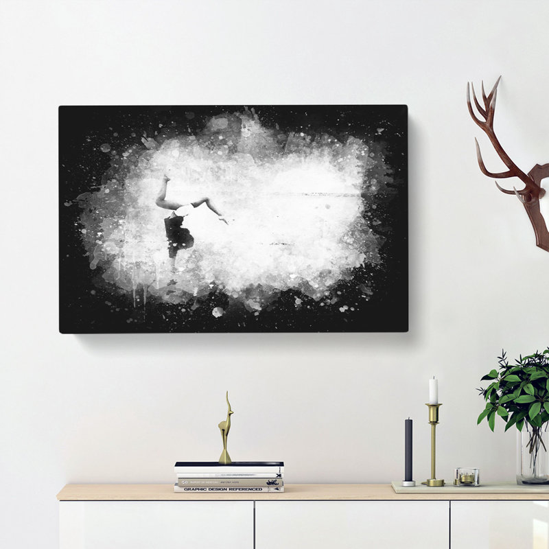 Gymnastics On The Beach - Wrapped Canvas Painting, 35cm H x 50cm W x 3cm D