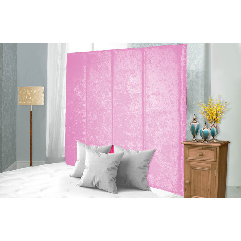 Schaffer Upholstered Headboard, Double (4'6), Pink