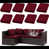 Tissu rouge vin