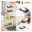 Porte-savon de douche gris transparent