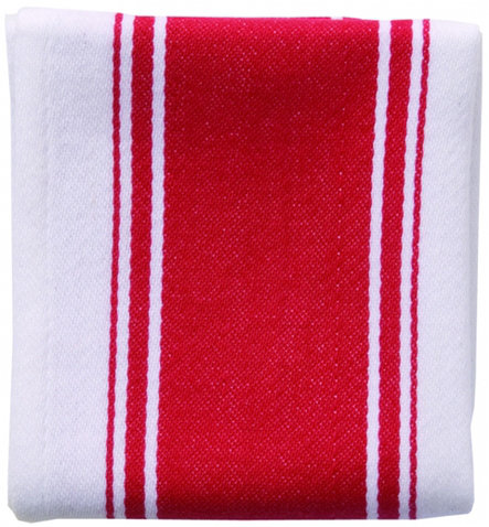 Serviette de thé rouge 18 po x 28 po Symmetry