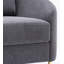 Chaise en lin gris yuina