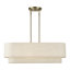 Grand lustre linéaire en laiton antique 4 lumières Aselin-122725093-122725091-122725089