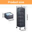 Carbon Steel 360 Degree Rotatable Trolley Storage Shelf-1893061844