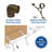 4ft Bar Foot Rail Kit Complete Undercounter Mount Hardware and Tubing-50904977