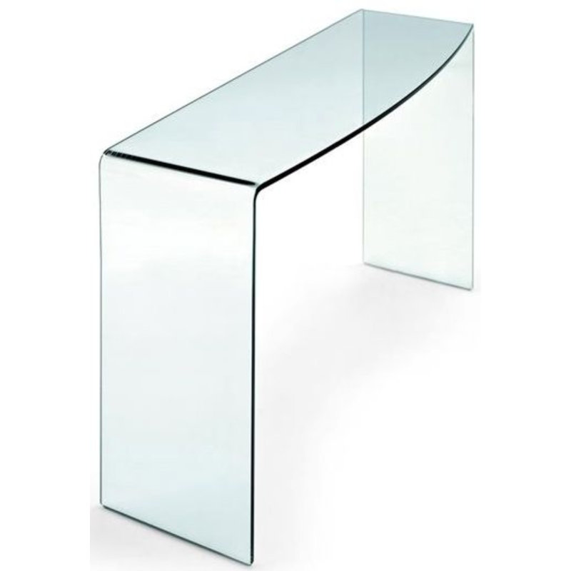 Barbra 100cm Glass Console Table