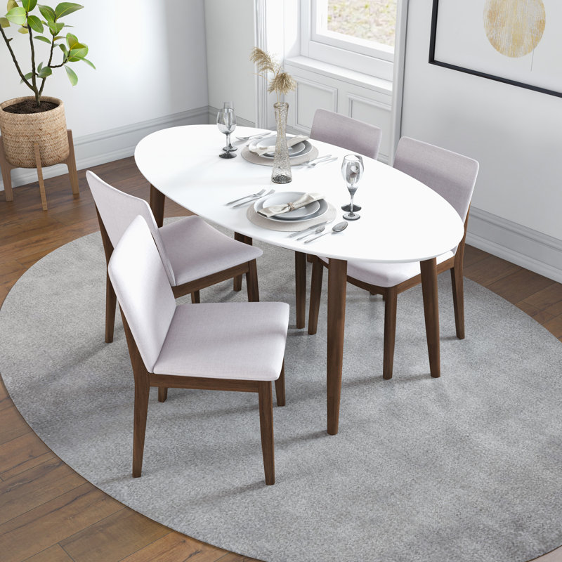 Ensemble de salle à manger 4 personnes Brufs, Beige